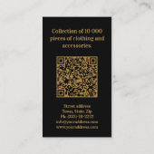 Kostümvermietung Master Schneider Klassische Schwa Visitenkarte (Rückseite)