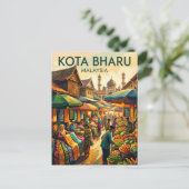 Kota Bharu Malaysia Postkarte (Stehend Vorderseite)