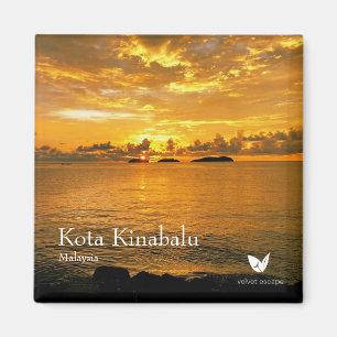 Kota Kinabalu - Kühlschrankmagnet von Velvet Esca