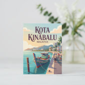 Kota Kinabalu Malaysia Postkarte (Stehend Vorderseite)