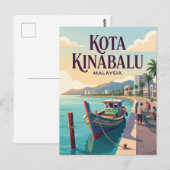 Kota Kinabalu Malaysia Postkarte (Vorne/Hinten)