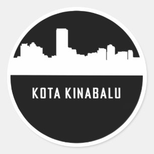 Kota Kinabalu Runder Aufkleber