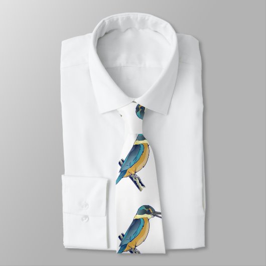 Kotare Kingfisher NZ BIRD Krawatte (Gebunden)
