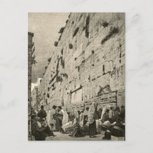 Kotel Westliche Klagemauer Buraq Jerusalem Vintage Postkarte