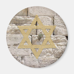 Kotel Westmauer Gold Davidstern Magen Dovid Magnet