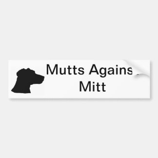 Köter gegen Mitt Autoaufkleber