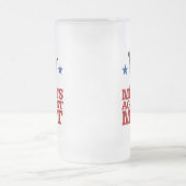 Köter gegen Mitt Mattglas Bierglas (Mittel)