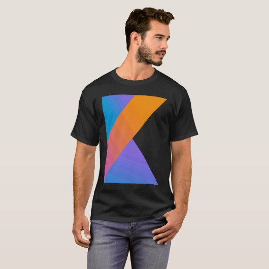Kotlin Code Web Developer Front End Developer T-Shirt (Vorne ganz)