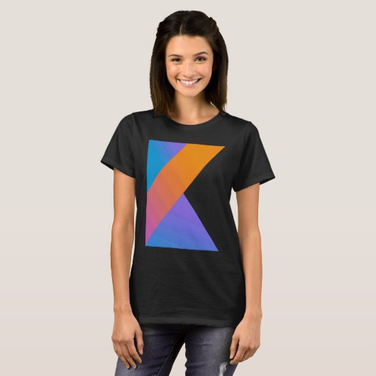 Kotlin Code Web Developer Front End Developer T-Shirt (Vorne ganz)