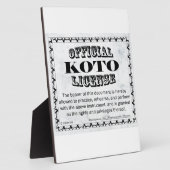 Koto-Lizenz Fotoplatte (Seite)