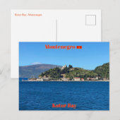 Kotor Bay in Montenegro Postkarte (Vorne/Hinten)