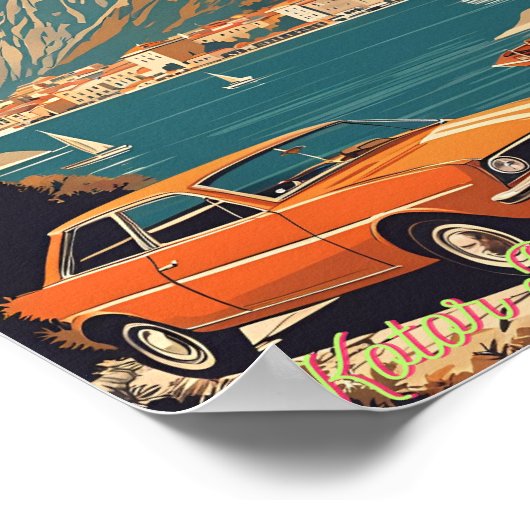 Kotor Bay, Montenegro Poster (Ecke)