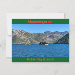 Kotor-Bucht in Montenegro Reise Postkarte