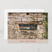 Kotor durch das Fenster Postkarte (Vorne/Hinten)