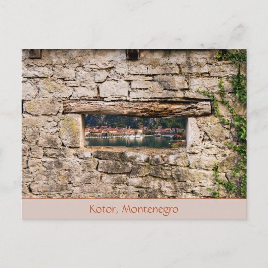 Kotor durch das Fenster Postkarte (Vorderseite)