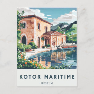 Kotor Maritime Museum Postcard Travel Histor Postkarte