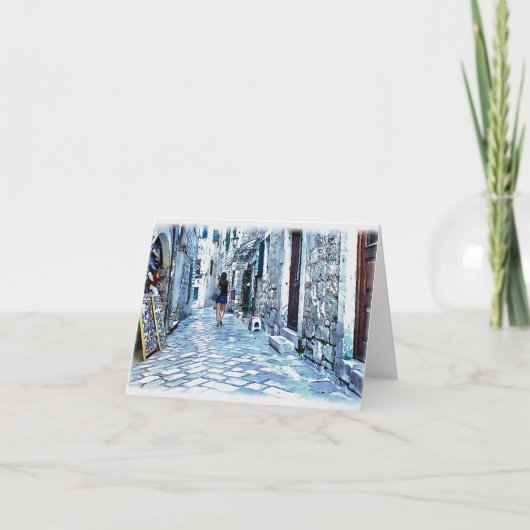 Kotor, Montenegro Dankeskarte (Vorderseite)