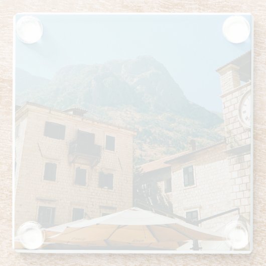 Kotor - Montenegro Glasuntersetzer (Rückseite)