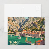 Kotor Montenegro Postkarte (Vorne/Hinten)