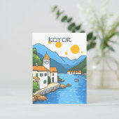 Kotor Montenegro Reise Postkarte (Stehend Vorderseite)