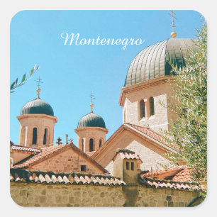 Kotor, Montenegro Reiseandenken Quadratischer Aufkleber