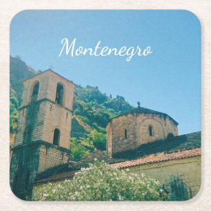 Kotor, Montenegro - Reiseandenken Rechteckiger Pappuntersetzer