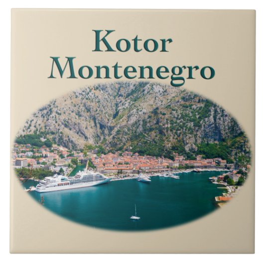 Kotor, Montenegro: Stari Grad Fliese (Vorderseite)