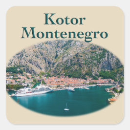 Kotor, Montenegro: Stari Grad Quadratischer Aufkleber