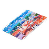 Kotor Montenegro Watercolor Magnet (Linke Seite)