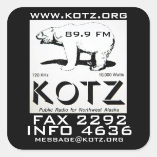 KOTZ EIMER QUADRATISCHER AUFKLEBER