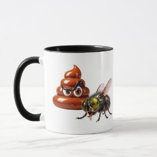Kotz-Emoji-Cartoon-Freche Toiletten-Humor Tasse