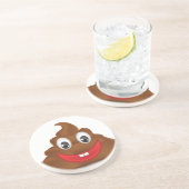 Kotz-Emojis Getränkeuntersetzer (Seite)