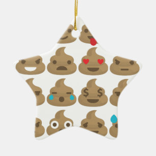 Kotz-Emojis Keramikornament