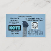 KOTZ RADIOkarten Visitenkarte (Rückseite)
