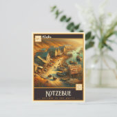 Kotzebue, Alaska | Vintage Postkarte (Stehend Vorderseite)