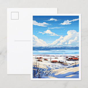 Kotzebue Alaska Vintage-Reiseillustration Pos Postkarte