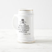 Kotzen Sie u. Snot, ", welches das Schlagen Bierglas (Vorderseite Links)