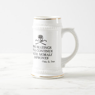 Kotzen Sie u. Snot, ", welches das Schlagen Bierglas