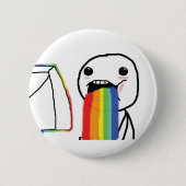 Kotzende Regenbogen Button (Vorderseite)