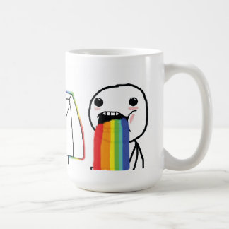 Kotzende Regenbogen Kaffeetasse