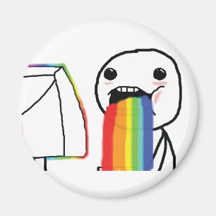 Kotzende Regenbogen Magnet