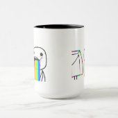 Kotzende Regenbogen Tasse (Zentrum)