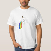 Kotzender Unicorn-T - Shirt (Vorderseite)