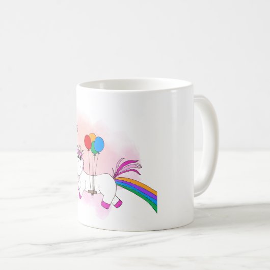 Kotzendes Einhorn Kaffeetasse (VorderseiteRechts)