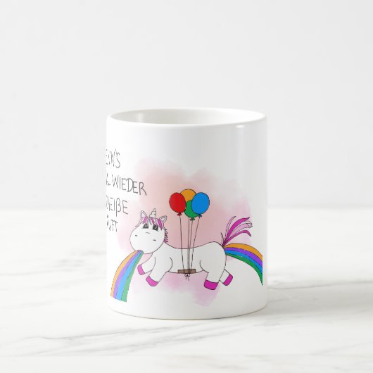 Kotzendes Einhorn Kaffeetasse (Mittel)