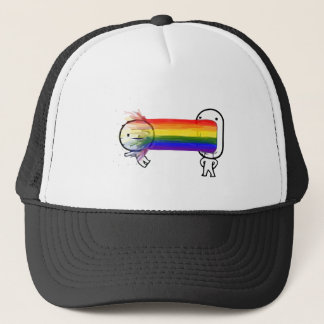 kotzendes Regenbogen meme Truckerkappe