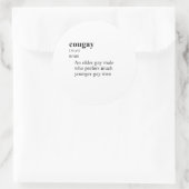KOUGAY RUNDER AUFKLEBER (Tasche)