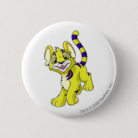 Kougra Gelb Button (Vorderseite)