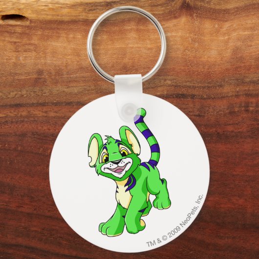 Kougra Green Schlüsselanhänger (Vorderseite)