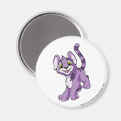 Kougra Lila Magnet (Vorderseite/Rückseite)